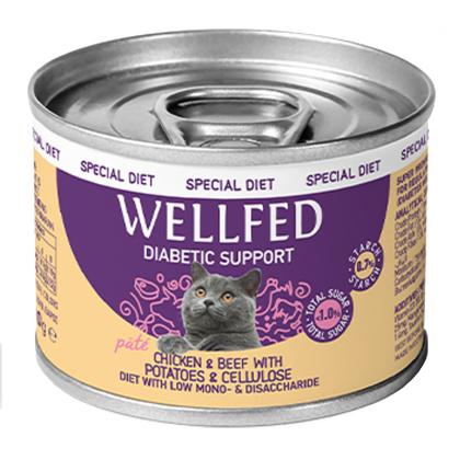 Wellfed Diabetic Support Chicken & Beef with Potatoes & Cellulose