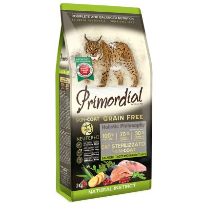 Primordial Cat Neutered Skin & Coat Salmon & Turkey