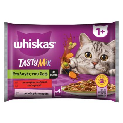 Whiskas Multipack Tasty Mix σε Σάλτσα 4x85g